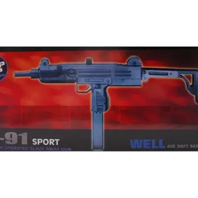 Replika pistoletu maszynowego Well D-91 OD-G-WEL-39-000017-00 asgbox.pl