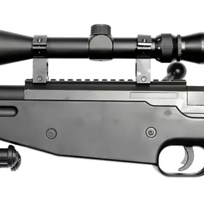 asgbox.pl - Replika karabinu snajperskiego Warrior I ( z dwójnogiem i lunetą) - czarny