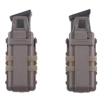 asgbox.pl - Zestaw 2 ładownic FAST (poprzeczne) na magazynki pistoletowe - dark earth