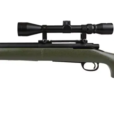 Replika karabinu snajperskiego SW-04 (z lunetą i dwójnogiem) - oliwkowa OD-G-SWL-03-001246-00 asgbox.pl