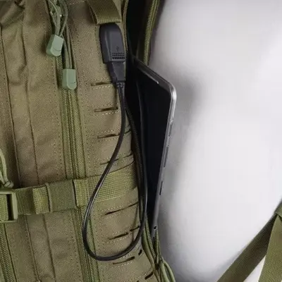 Plecak typu Assault Pack Laser-Cut USB - oliwkowy OD-G-PRI-20-019391-00 asgbox.pl