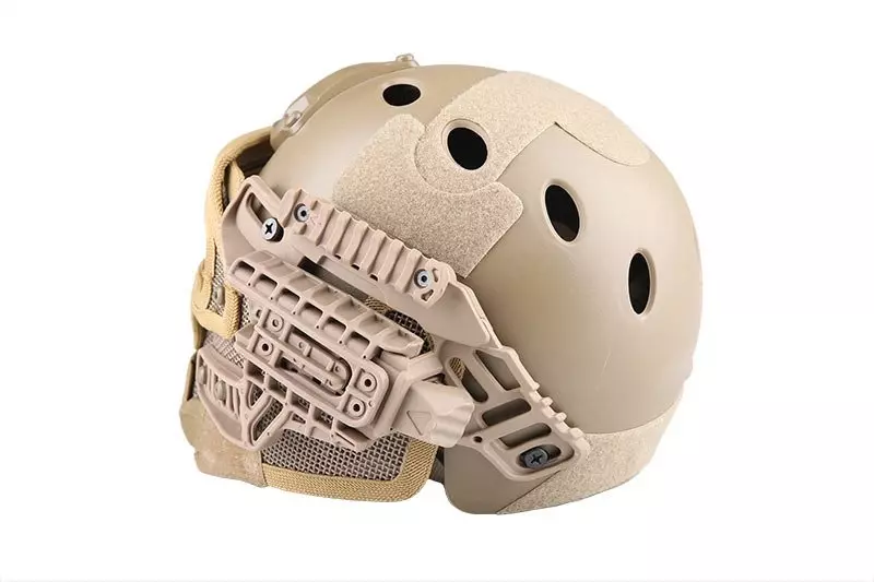 Replika kasku FAST PJ G4 System z osłoną twarzy - Coyote OD-G-EME-21-016948-00 asgbox.pl asgbox.pl - Replika kasku FAST PJ G4 System z osłoną twarzy - Coyote