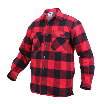 Alternative view of Lumberjack plaid shirt warm RED
