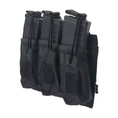 Potrójna ładownica OPEN na magazynki AK - czarna OD-G-PRI-19-019434-00 asgbox.pl