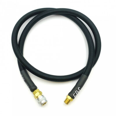 EPeS HPA S a F Braided Hose, 100 cm, QD Foster  plus  1/8 NPT - Grey