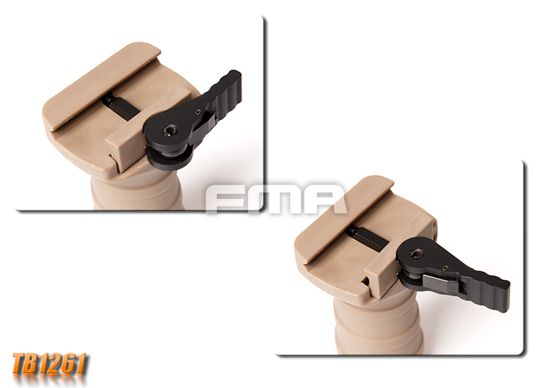 FMA Short Vertical STUBBY Grip with QD RIS Rail Mount - Tan OD-A-TB1261-DE asgbox.pl FMA Short Vertical STUBBY Grip with QD RIS Rail Mount - Tan - obrazek 6