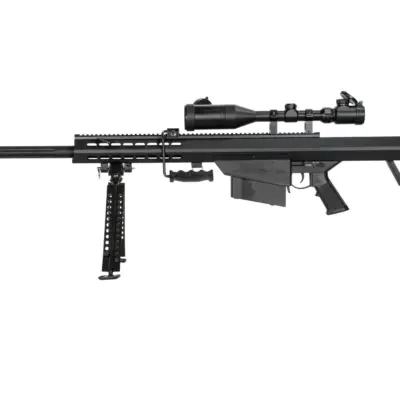 Replika karabinu Barret® M82A1 CQB z lunetą i dwójnogiem - czarna OD-G-SWL-01-001978-00 asgbox.pl