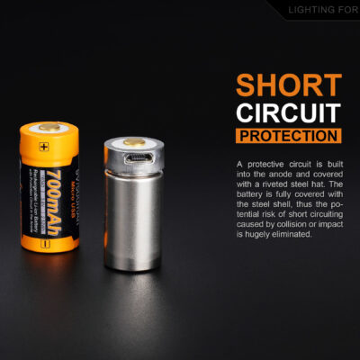 Charging battery Fenix RCR123A / 16340 High Current (Li-ion) OD-A-FERCR123ALIIONUP asgbox.pl