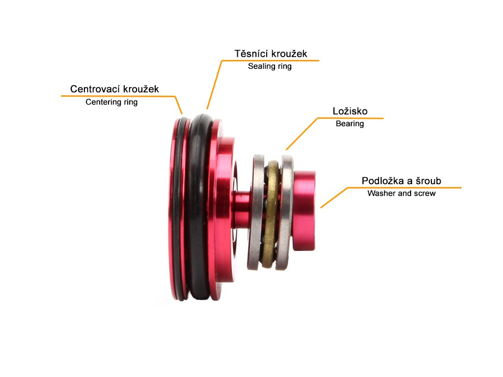 Metal flat piston head with the bearing OD-A-ASPRO429 asgbox.pl Metal flat piston head with the bearing - obrazek 7