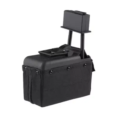 asgbox.pl - Magazynek pudełkowy 1500 kulek do repliki typu M249 - czarny