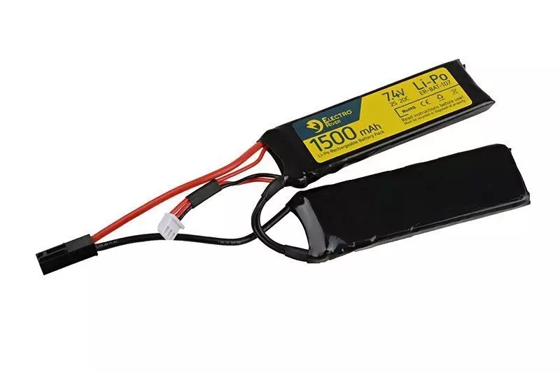 Akumulator LiPo 7,4V 1500mAh 20/40C - 2 modułowy OD-G-ELR-06-008304-00 asgbox.pl asgbox.pl - Akumulator LiPo 7