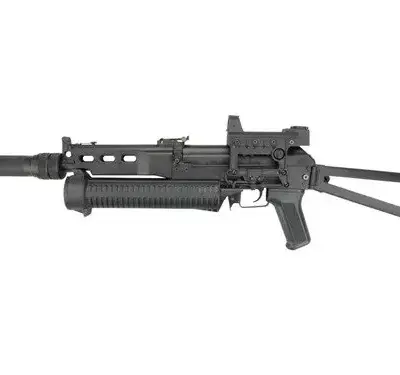 Replika pistoletu maszynowego PP-19 Bizon-2 z tłumikiem i kolimatorem OD-G-SVB-01-004020-00 asgbox.pl Replika pistoletu maszynowego PP-19 Bizon-2 z tłumikiem i kolimatorem OD-G-SVB-01-004020-00 asgbox.pl