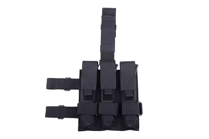 Potrójna ładownica udowa na magazynki typu MP5 - czarna OD-G-GFT-19-009685-00 asgbox.pl asgbox.pl - Potrójna ładownica udowa na magazynki typu MP5 - czarna