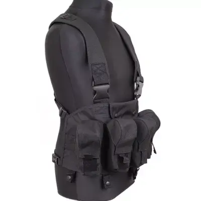 asgbox.pl - Kamizelka taktyczna typu Chest Rigg - czarna