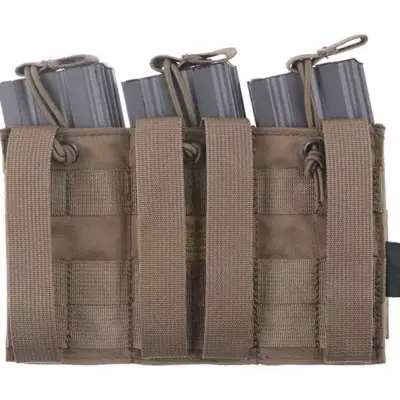 asgbox.pl - Potrójna ładownica Open Top na magazynki M4/M16 - coyote brown