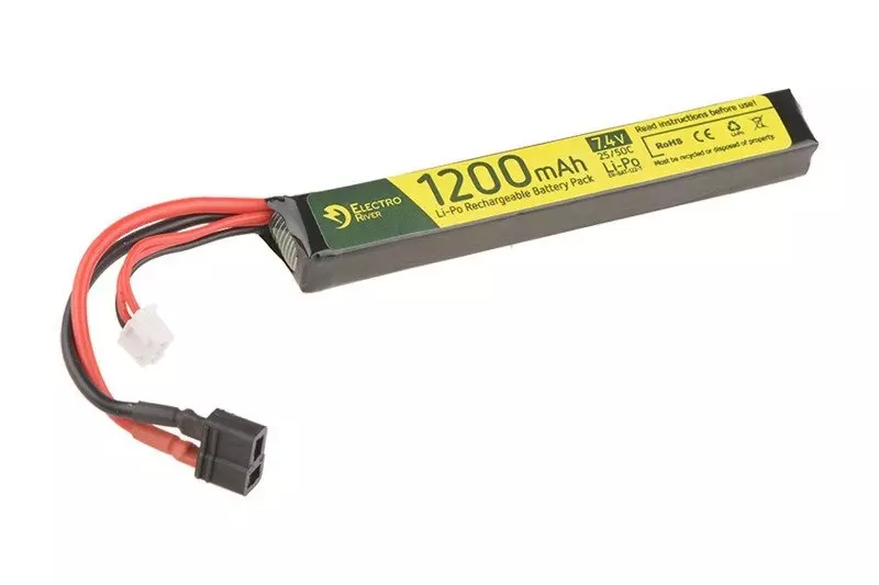 Akumulator LiPo 7,4V 1200mAh 25/50C T-connect (DEANS) OD-G-ELR-06-016967-00 asgbox.pl Akumulator LiPo 7,4V 1200mAh 25/50C T-connect (DEANS) - obrazek 3