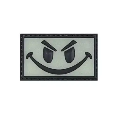 asgbox.pl - Naszywka 3D - Smiley - świecąca w ciemności