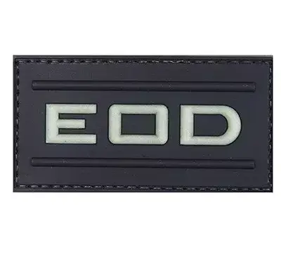 asgbox.pl - Naszywka 3D – EOD - świecąca w ciemności