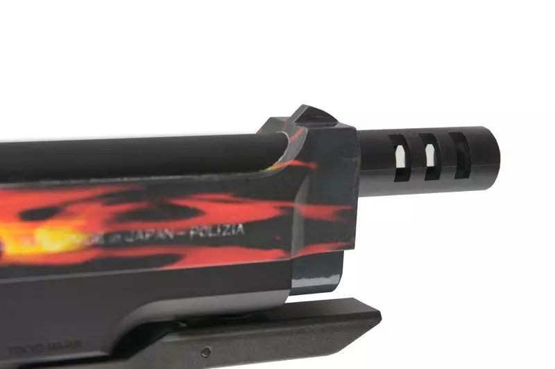 Replika pistoletu automatycznego M93R AEP Fire Pattern Custom (Red Frame) OD-G-LLX-01-013061-00 asgbox.pl Replika pistoletu automatycznego M93R AEP Fire Pattern Custom (Red Frame) - obrazek 4