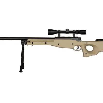 Alternative view of Replika karabinu snajperskiego Warrior I ( z dwójnogiem i lunetą) - Tan
