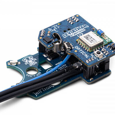 Alternative view of JeffTron LEVIATHAN V2 Optical (rear wired)  plus  CNC SPEED Trigger - Black