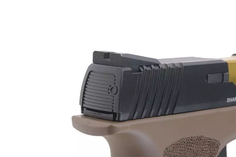 Replika pistoletu CO2 Shark Full Auto - czarny/tan OD-G-APS-02-020840-00 asgbox.pl asgbox.pl - Replika pistoletu CO2 Shark Full Auto - czarny/tan