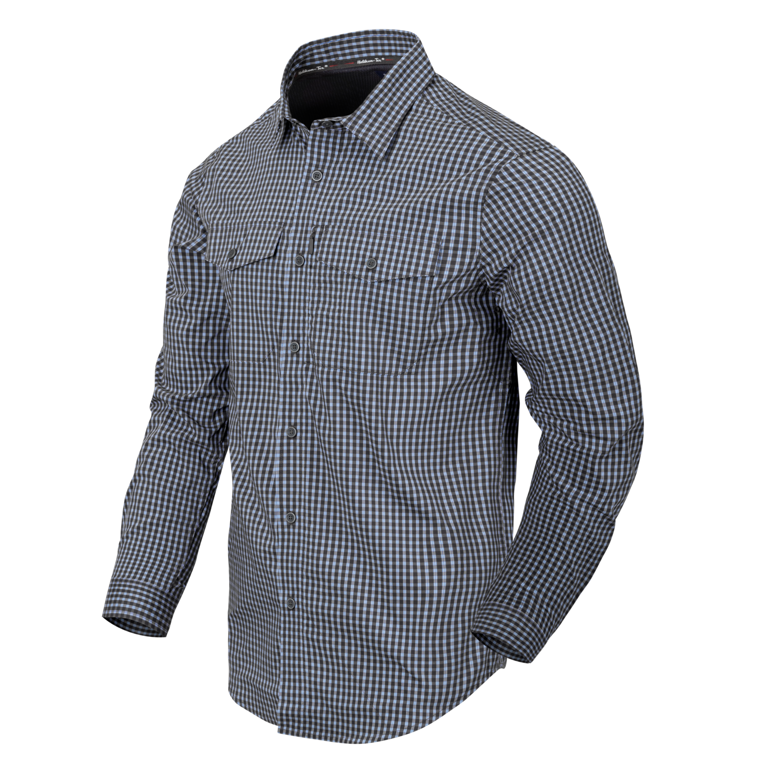 HELIKON COVERT Concealed Carry Long Sleeve Shirt - Phantom Grey Checkered OD-A-KO-CCC-CB-C3-B03 asgbox.pl HELIKON COVERT Concealed Carry Long Sleeve Shirt - Phantom Grey Checkered