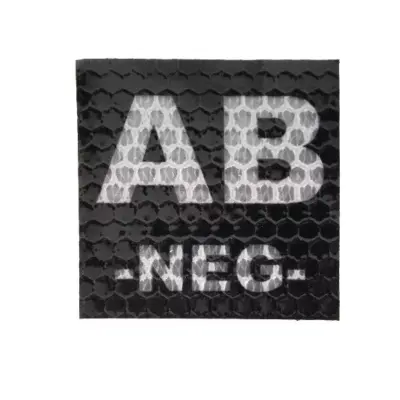 asgbox.pl - Naszywka IR z grupą krwi: AB NEG