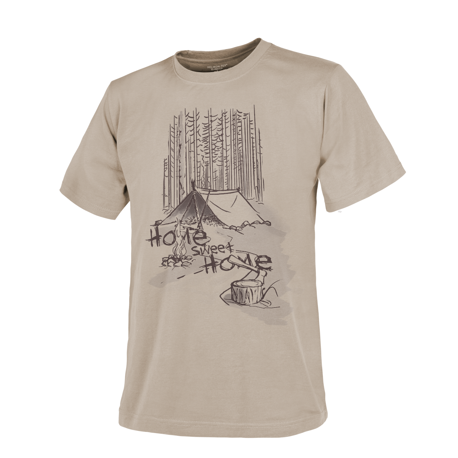 HELIKON T-Shirt Home Sweet Home - Khaki OD-A-TS-HSH-CO-13-B03 asgbox.pl HELIKON T-Shirt Home Sweet Home - Khaki