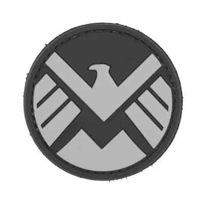 asgbox.pl - Naszywka 3D - Shield - czarna