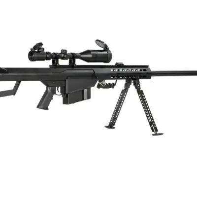 Replika karabinu wyborowego Barret® M82 z Lunetą i dwójnogiem - czarna OD-G-SWL-01-001309-00 asgbox.pl