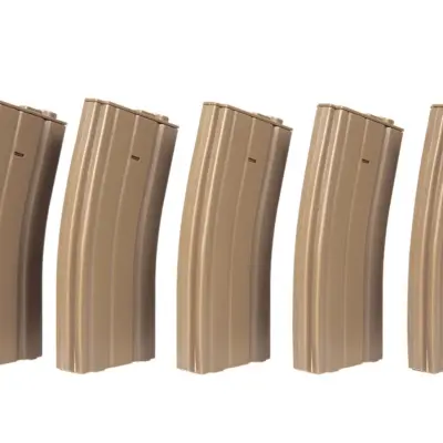 Alternative view of Zestaw 5 magazynków real-cap 30 kulek do M4/M16 - tan