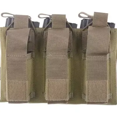 Alternative view of Potrójna ładownica Open Top na magazynki M4/M16 + pistoletowe - khaki