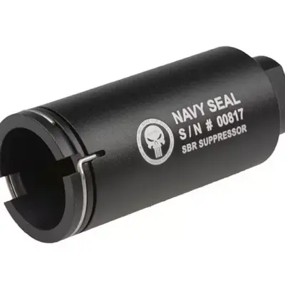 asgbox.pl - Tłumik płomienia / koncentrator gazów wylotowych Navy Seal - Czarny