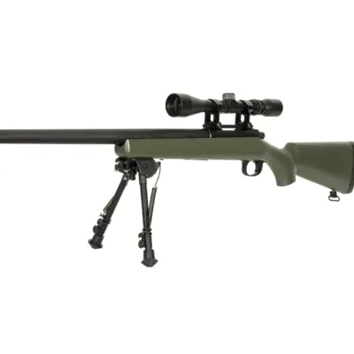 Replika karabinu snajperskiego SW-10 (z lunetą i dwójnogiem) - oliwkowa OD-G-SWL-03-007818-00 asgbox.pl