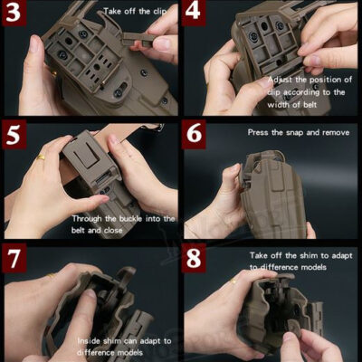 WST Universal Belt Holster GB34 for Compact Pistols, Right Hand - Black OD-A-WOSP92-BK asgbox.pl WST Universal Belt Holster GB34 for Compact Pistols, Right Hand - Black OD-A-WOSP92-BK asgbox.pl