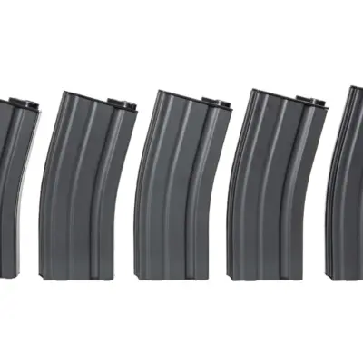 Zestaw 5 magazynków low-cap 70 kulek do M4/M16 - czarny OD-G-SPE-05-005265-00 asgbox.pl