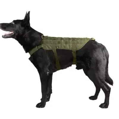 Alternative view of Taktyczna kamizelka dla psa - oliwkowa