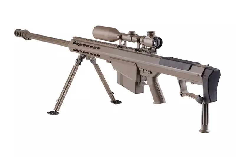 Replika karabinu wyborowego SW-013 z lunetą i dwójnogiem - tan OD-G-SWL-03-018551-00 asgbox.pl Replika karabinu wyborowego SW-013 z lunetą i dwójnogiem - tan - obrazek 2