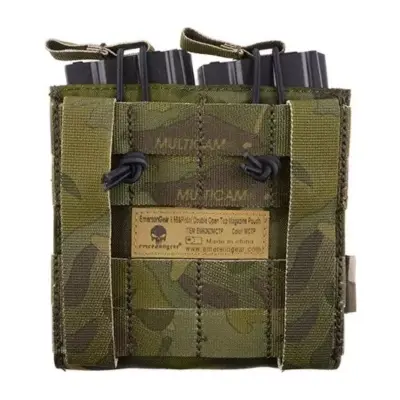 asgbox.pl - Podwójna ładownica Open Top na magazynki M4/M16 + pistoletowe - Multicam Tropic