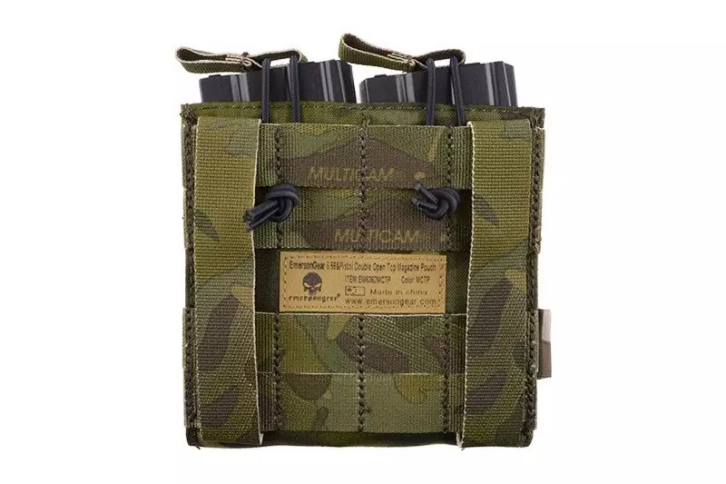 Podwójna ładownica Open Top na magazynki M4/M16 + pistoletowe - Multicam Tropic OD-G-EME-19-019163-00 asgbox.pl asgbox.pl - Podwójna ładownica Open Top na magazynki M4/M16 + pistoletowe - Multicam Tropic