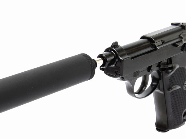 WE GBB Pistol P38K (P010S) with Silencer - Black OD-A-WE00264 asgbox.pl WE GBB Pistol P38K (P010S) with Silencer - Black - obrazek 6