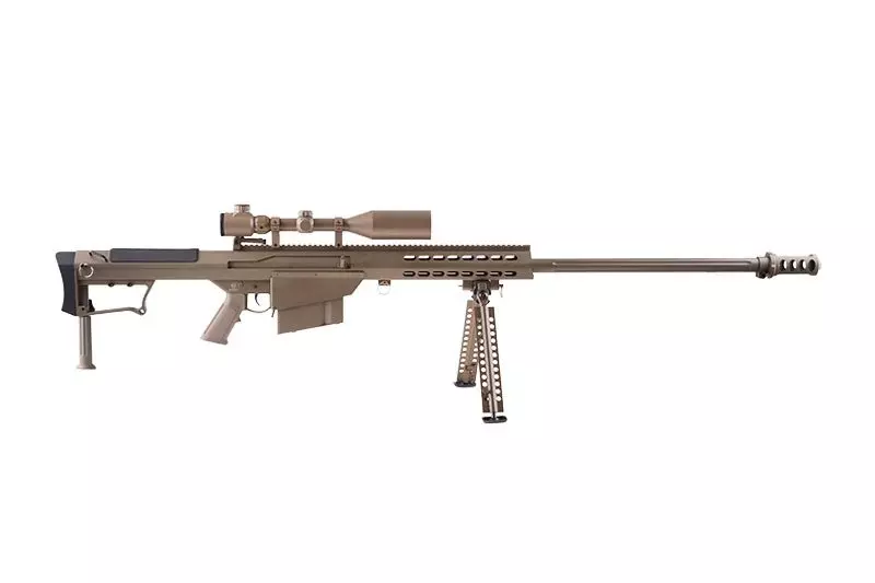 Replika karabinu wyborowego SW-013 z lunetą i dwójnogiem - tan OD-G-SWL-03-018551-00 asgbox.pl Replika karabinu wyborowego SW-013 z lunetą i dwójnogiem - tan - obrazek 3