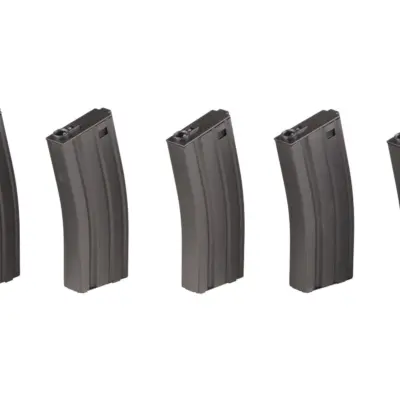 Alternative view of Zestaw 5 magazynków low-cap 70 kulek do M4/M16 - szary