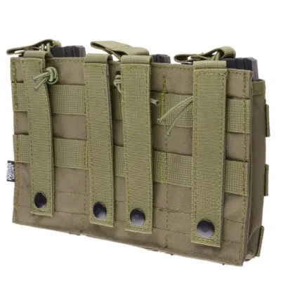 Potrójna ładownica Open I na magazynki AK/M4/G36 - oliwkowa OD-G-PRI-19-017403-00 asgbox.pl