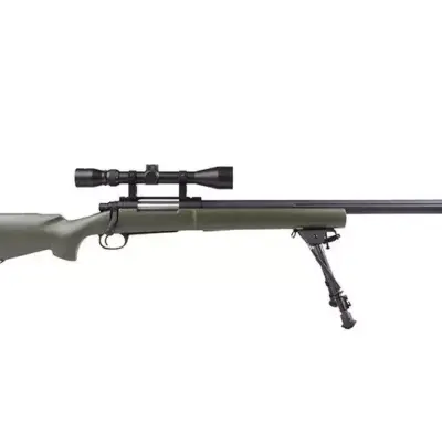 Replika karabinu snajperskiego SW-04J Army (z lunetą i dwójnogiem) - oliwkowa OD-G-SWL-03-003801-00 asgbox.pl