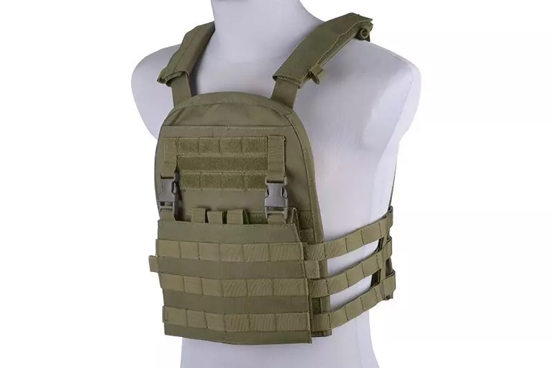 Kamizelka typu plate carrier z odpinanym panelem - oliwkowa OD-G-GFT-18-018422-00 asgbox.pl Kamizelka typu plate carrier z odpinanym panelem - oliwkowa - obrazek 2