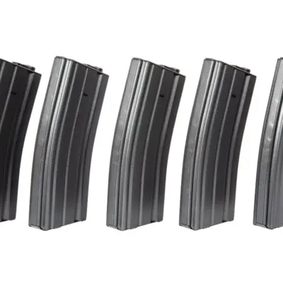 Alternative view of Zestaw 5 magazynków hi-cap 300 kulek do M4/M16 - szary