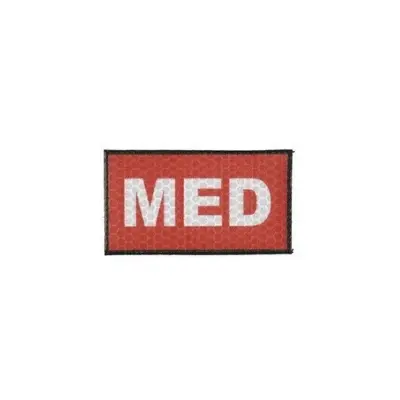 asgbox.pl - Naszywka IR - MED - biało/czerwona