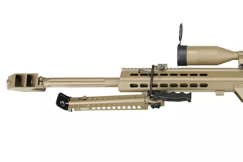 Replika karabinu wyborowego SW-02A CQB z lunetą i dwójnogiem - tan OD-G-SWL-01-002675-00 asgbox.pl Replika karabinu wyborowego SW-02A CQB z lunetą i dwójnogiem - tan - obrazek 3